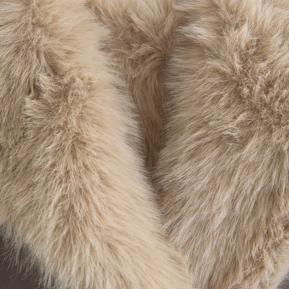 reversible vegan suede shearling long coat - Picture 6 of 13